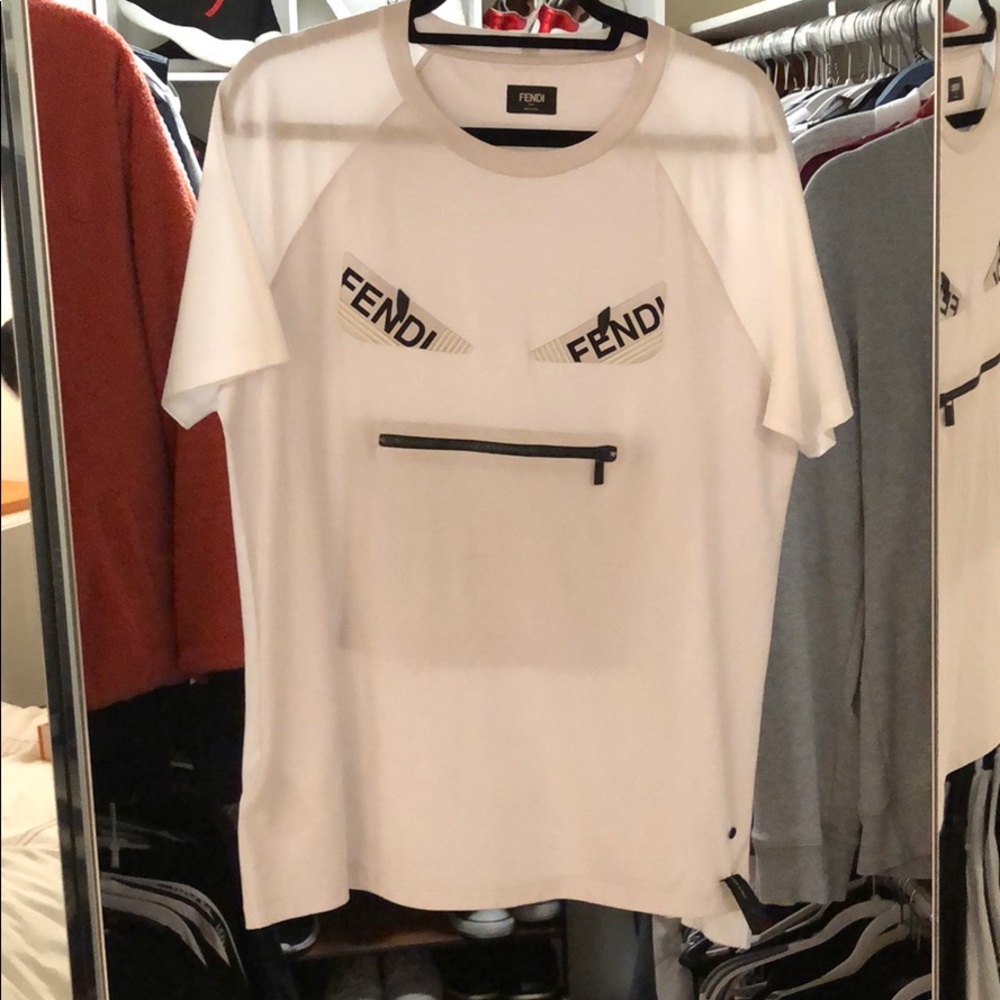 White fendi shirt new with tags